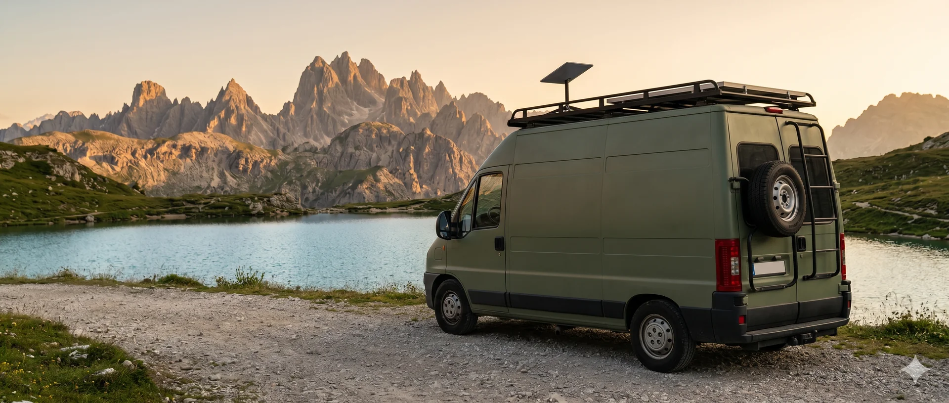 CT2WILD van at an alpine lake