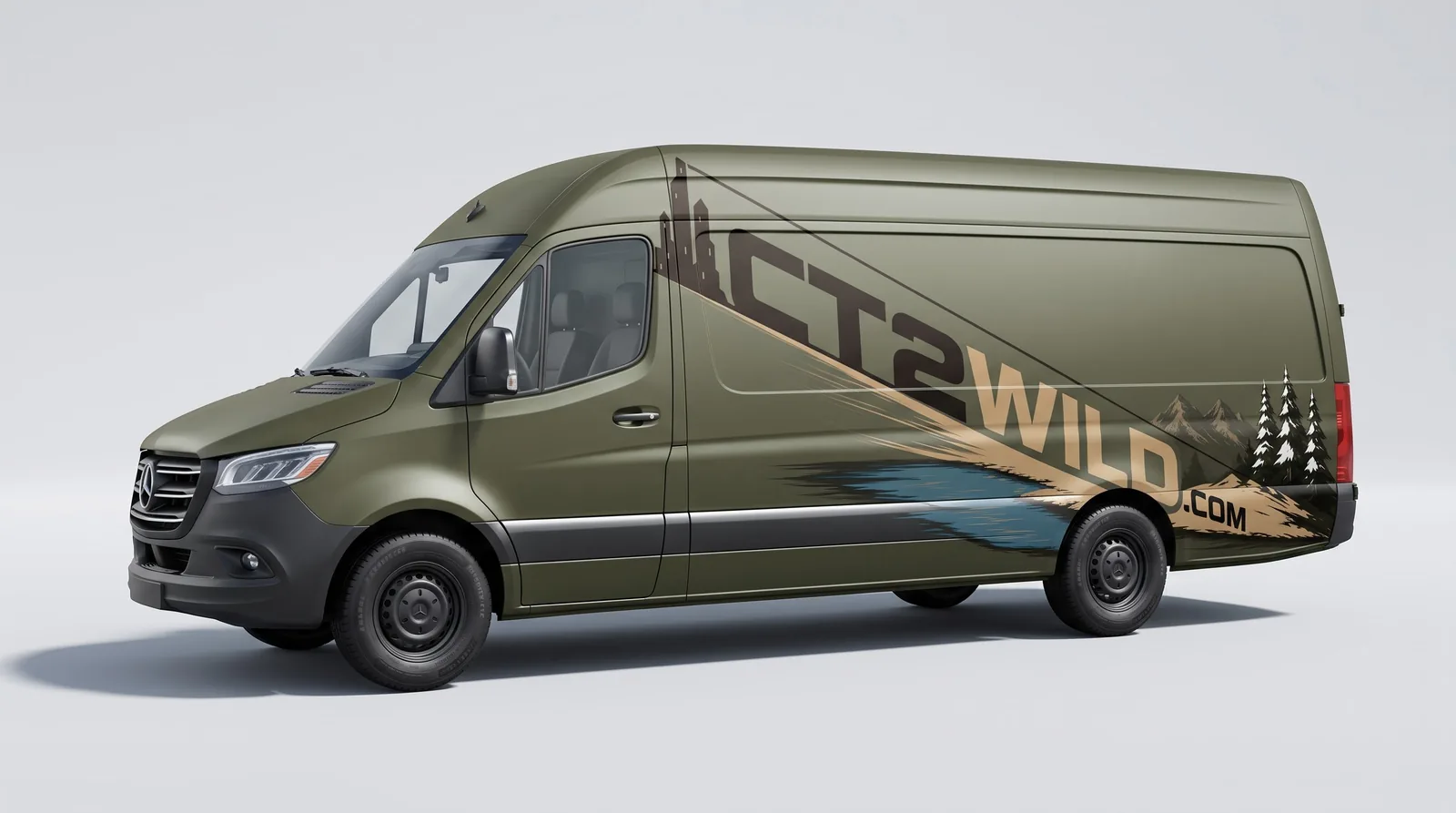 The wrap on its own: studio side view of the long L4 body, the target.